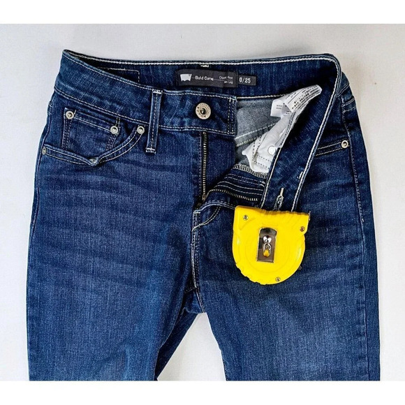 Levi's 25X28 Women's Bold Curve Classic Rise Slim Leg Women's Blue Jeans Size 0 - Picture 10 of 14